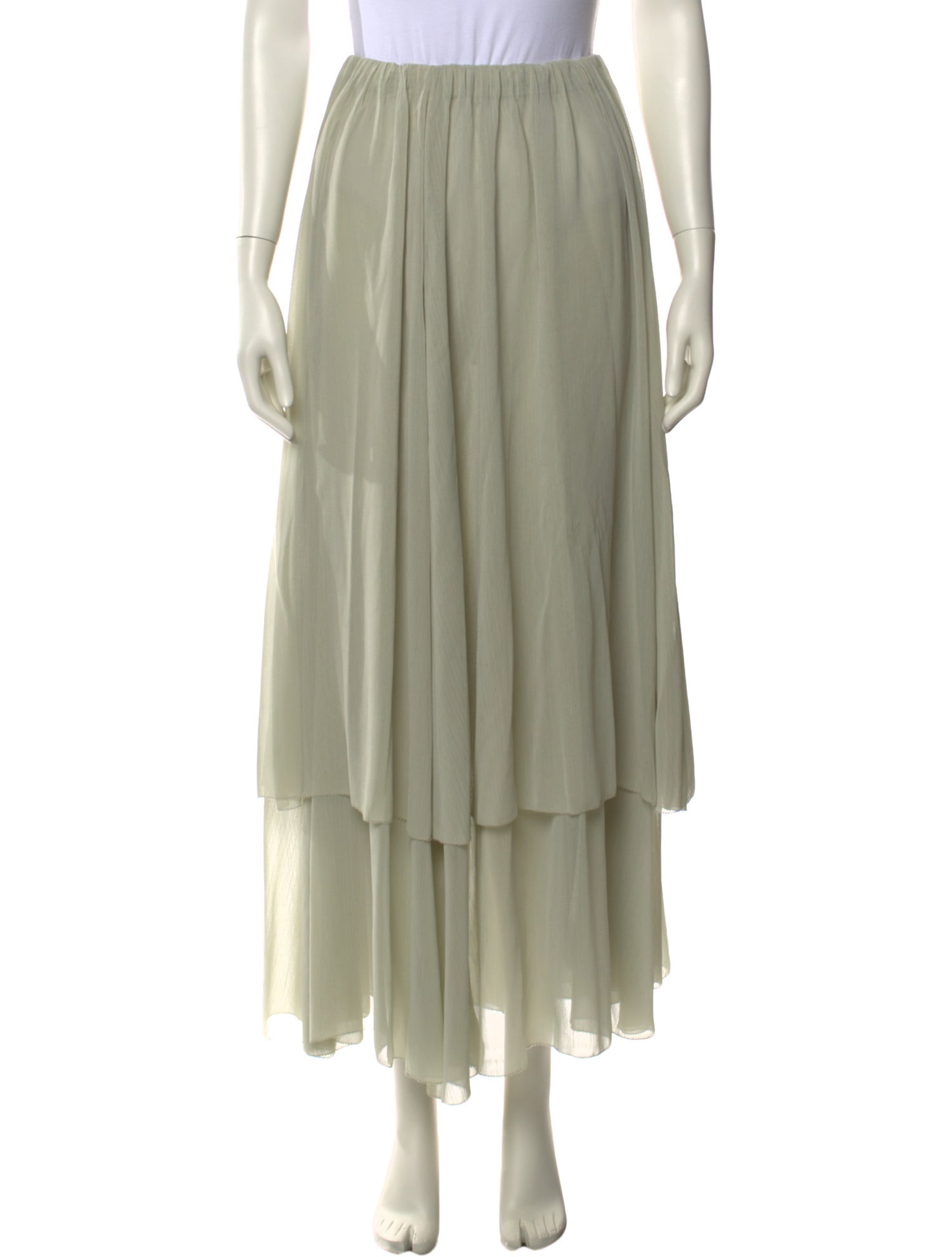 Reformation Silk Long Skirt