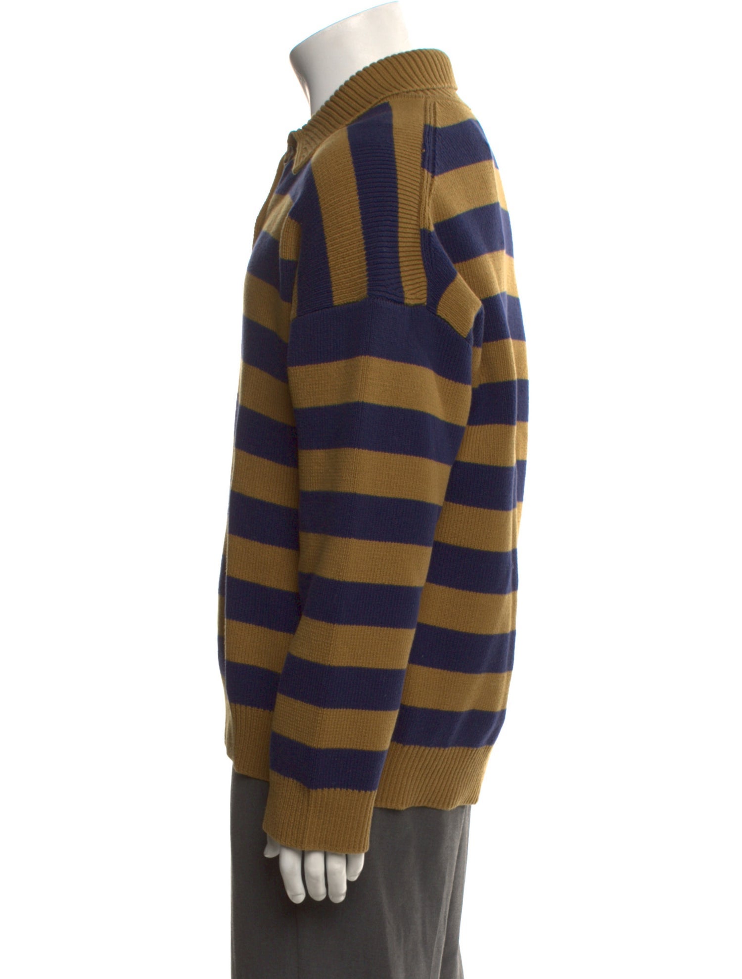 Reformation Striped Collar Polo Sweater w/ Tags