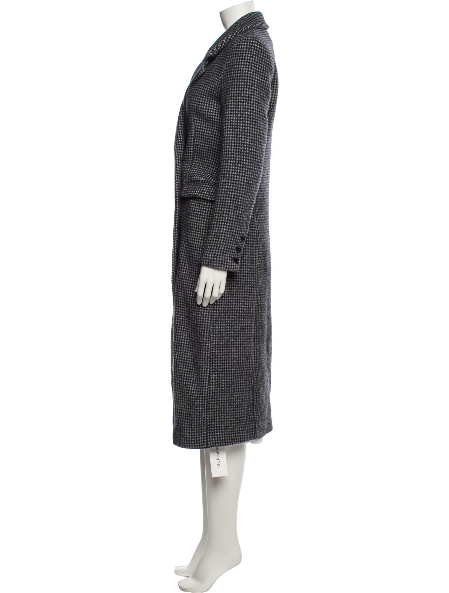 Reformation Wool Houndstooth Print Coat