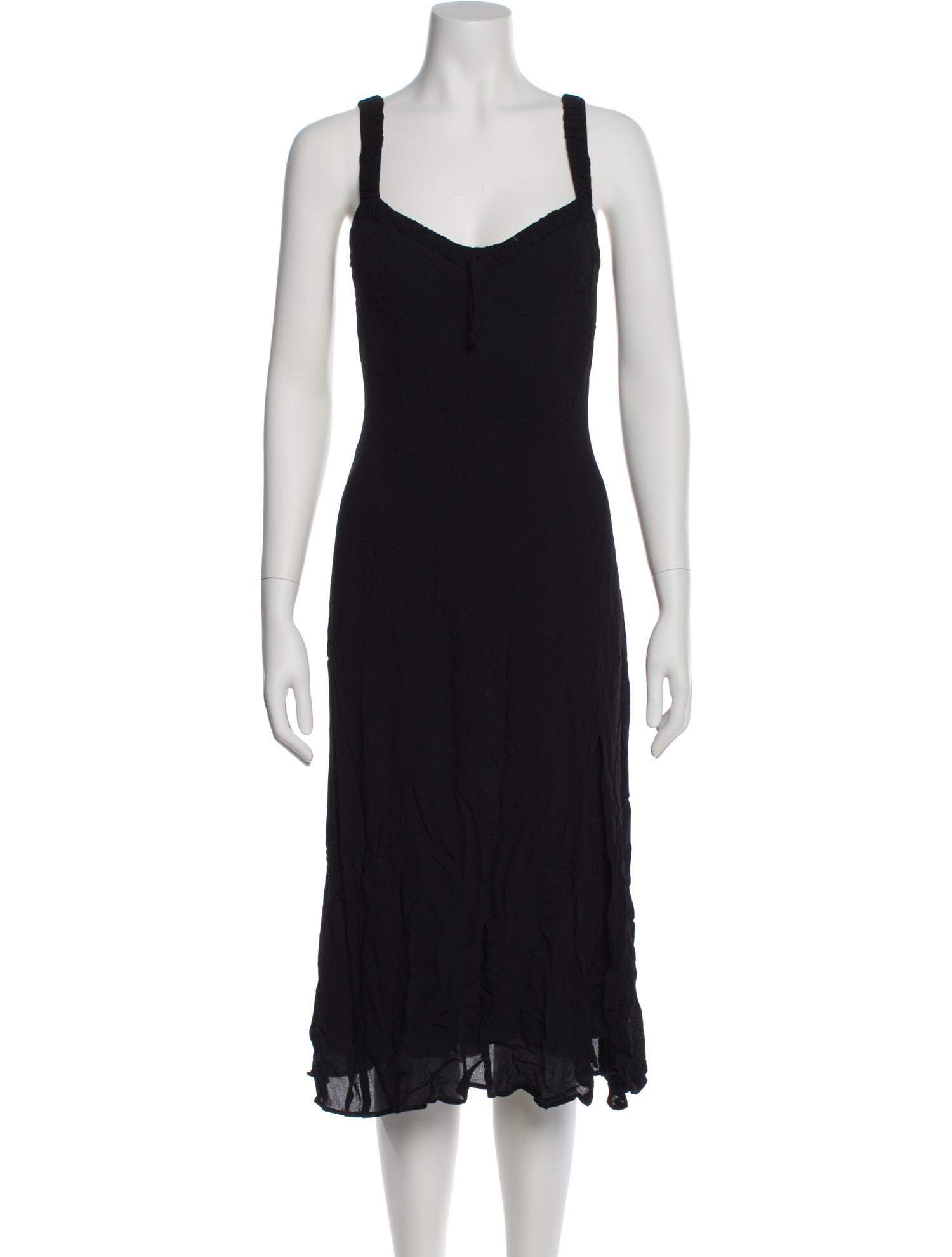 Reformation V-Neck Midi Length Dress