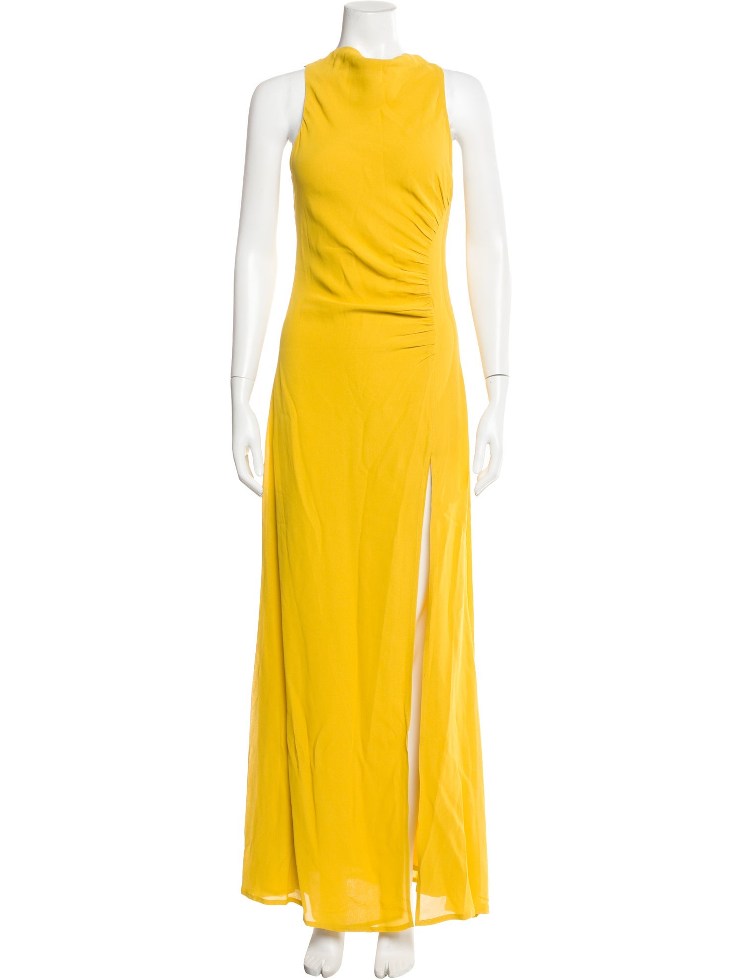 Reformation Mock Neck Long Dress