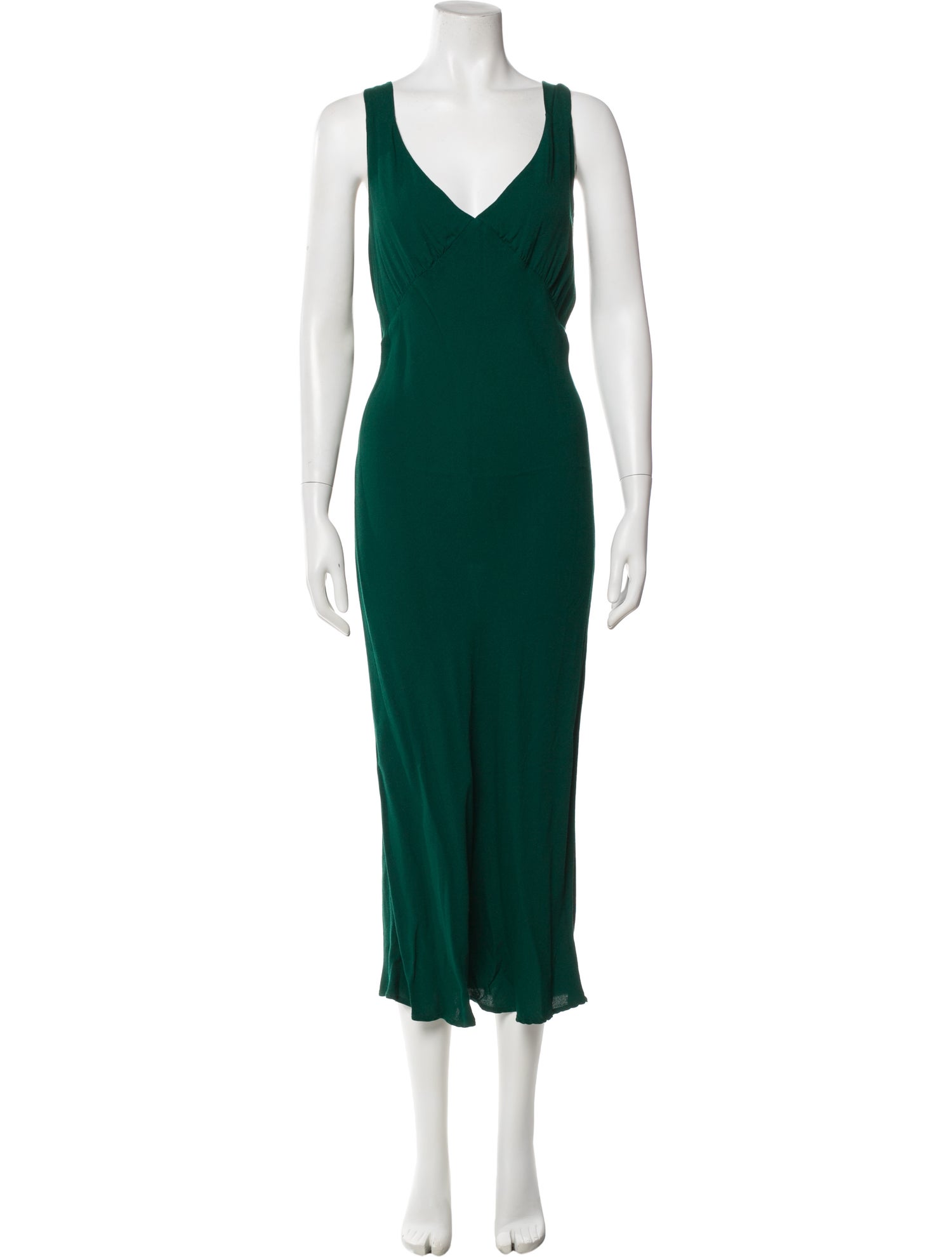 Reformation V-Neck Long Dress