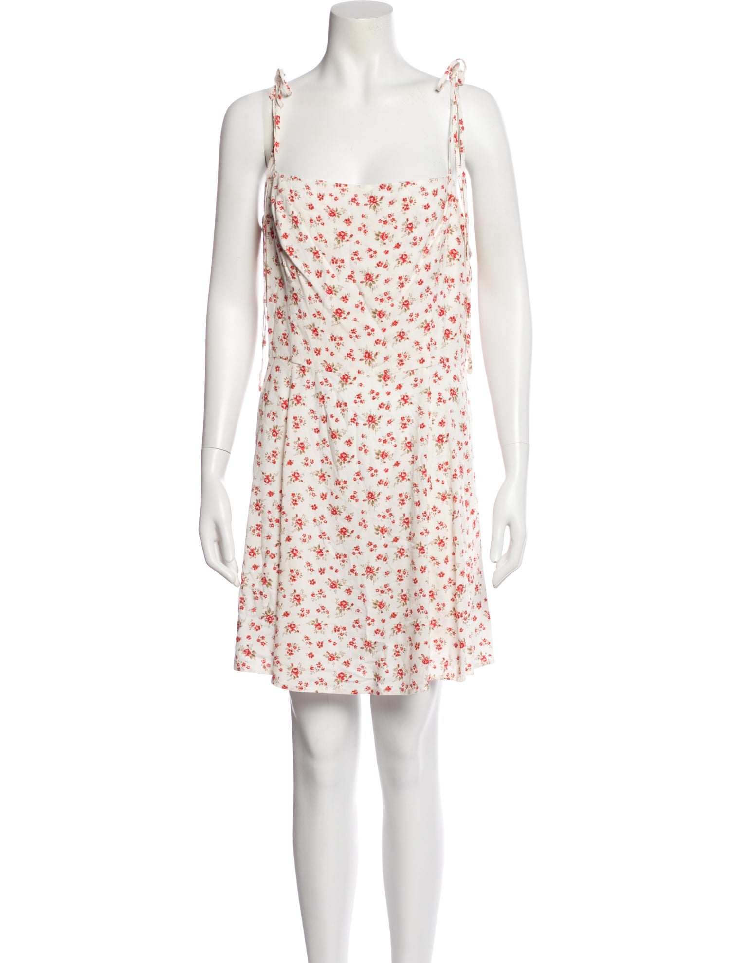 Reformation Floral Print Mini Dress