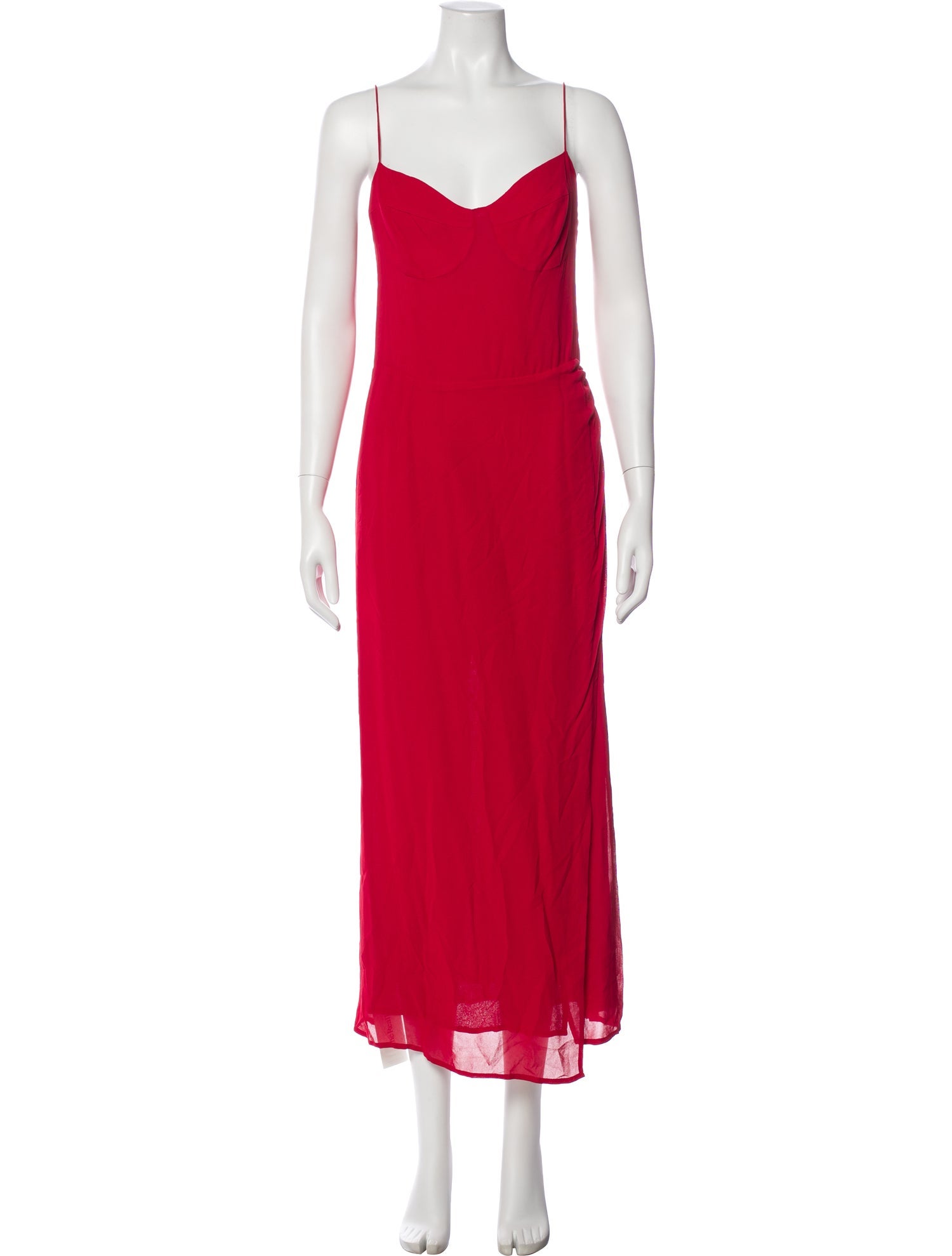 Reformation V-Neck Long Dress