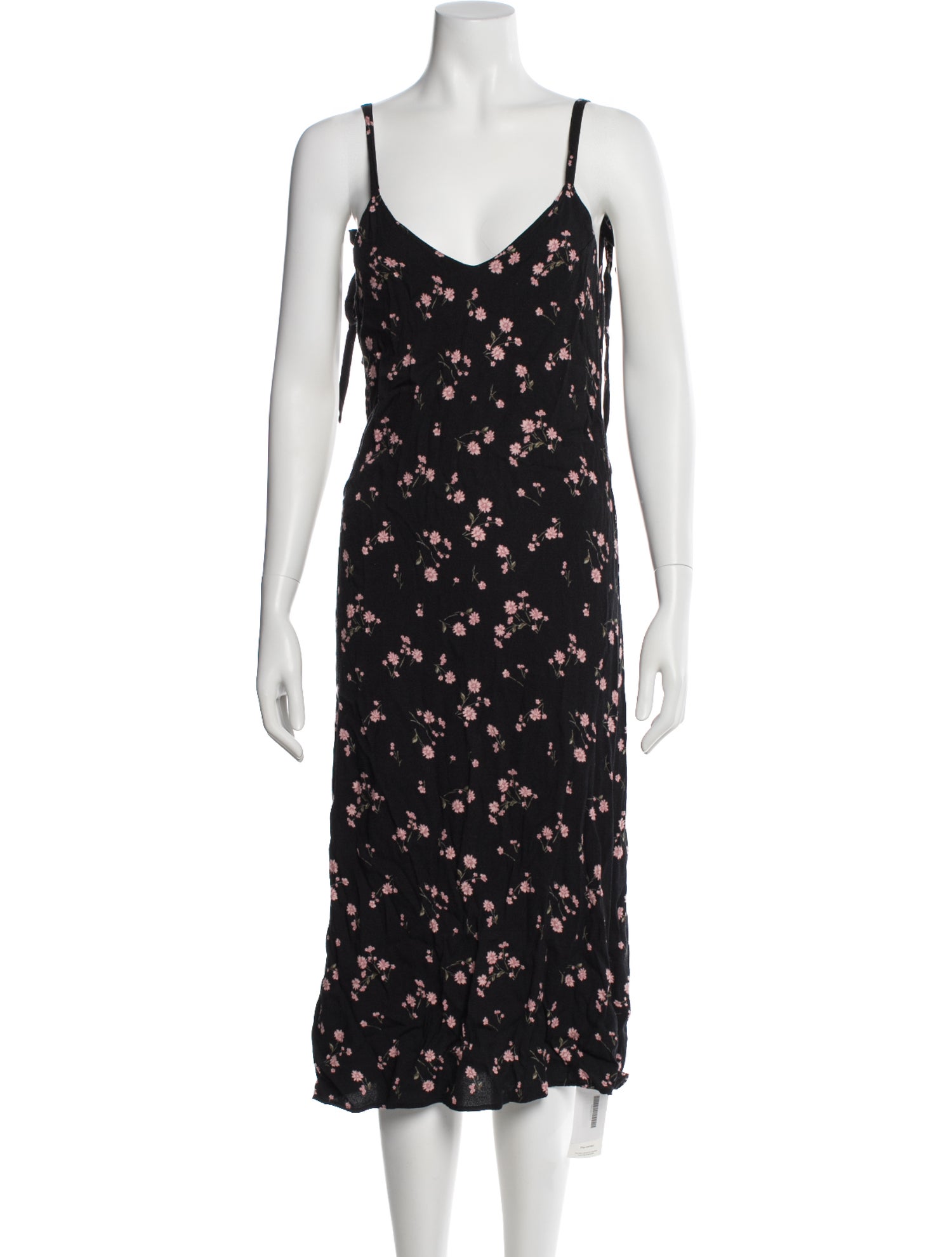 Reformation Floral Print Midi Length Dress