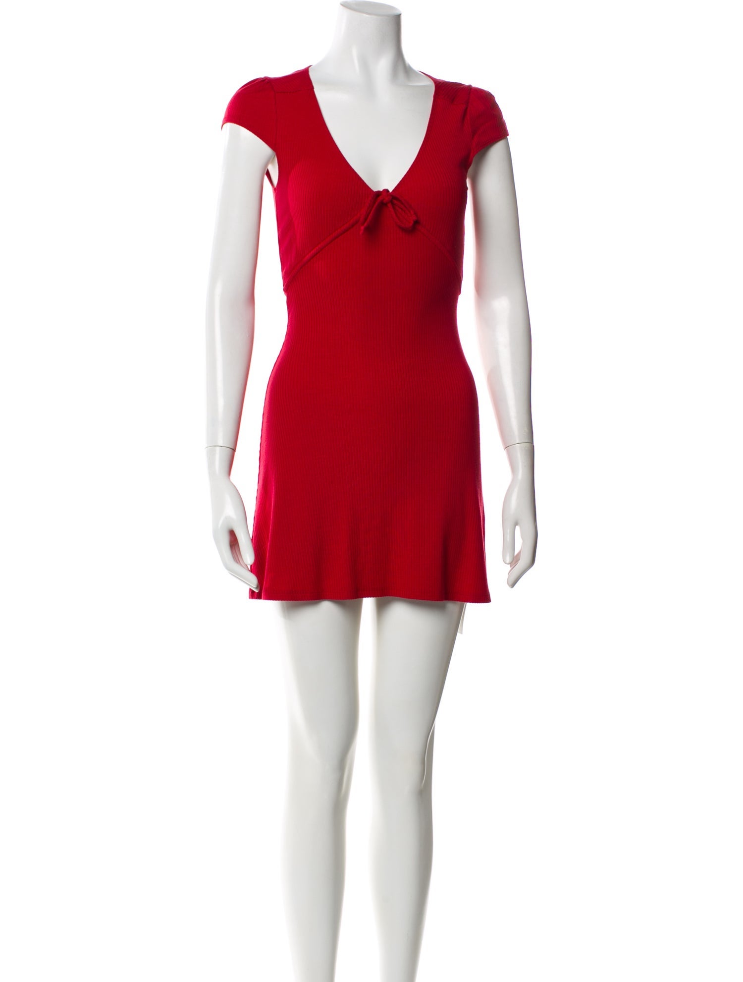 Reformation V-Neck Mini Dress