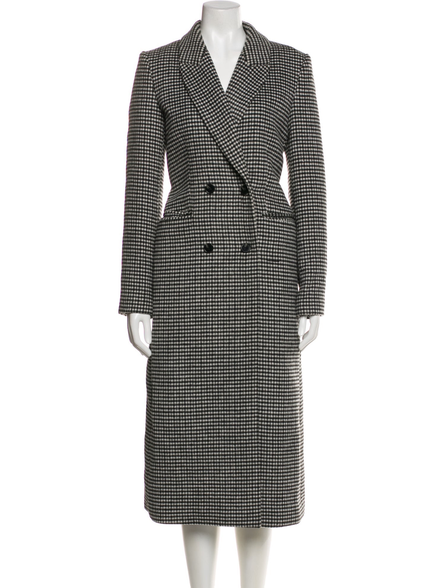 Reformation Houndstooth Print Peacoat