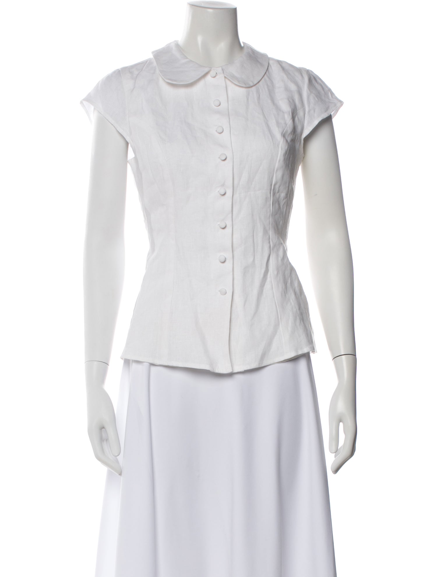 Reformation Linen Short Sleeve Blouse w/ Tags