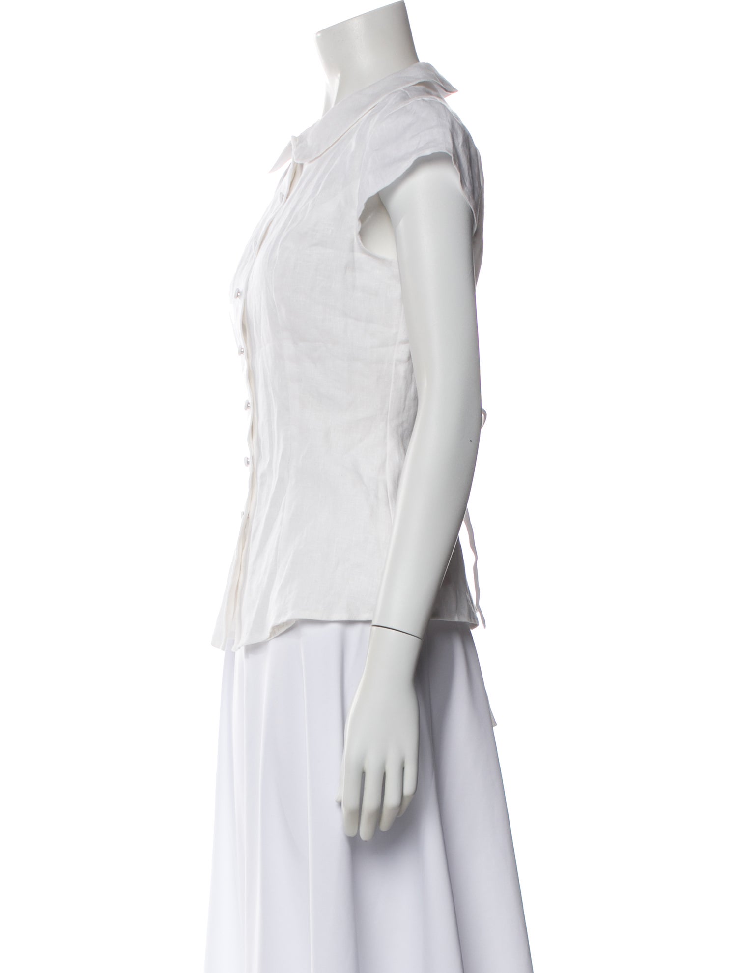 Reformation Linen Short Sleeve Blouse w/ Tags
