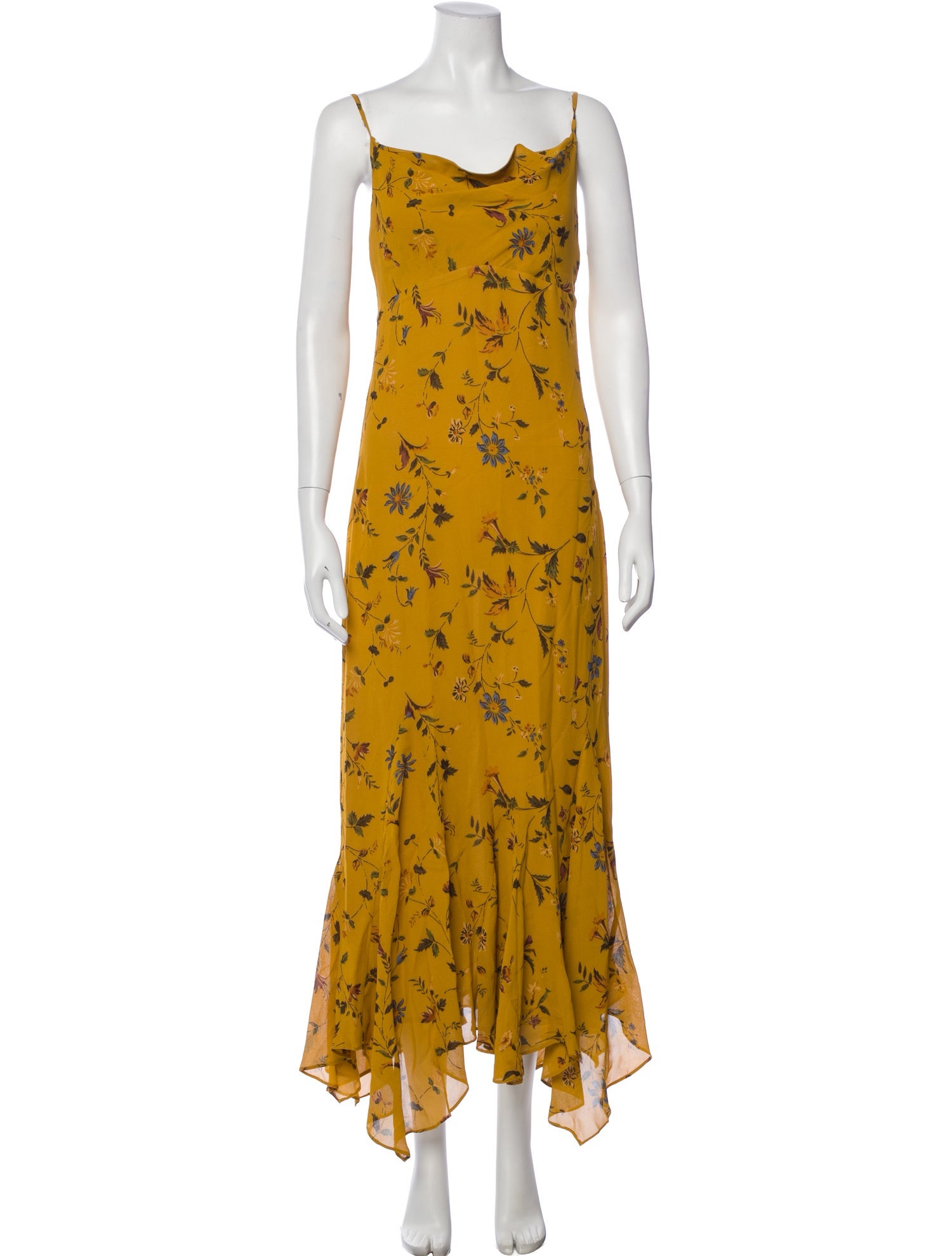 Reformation Floral Print Long Dress