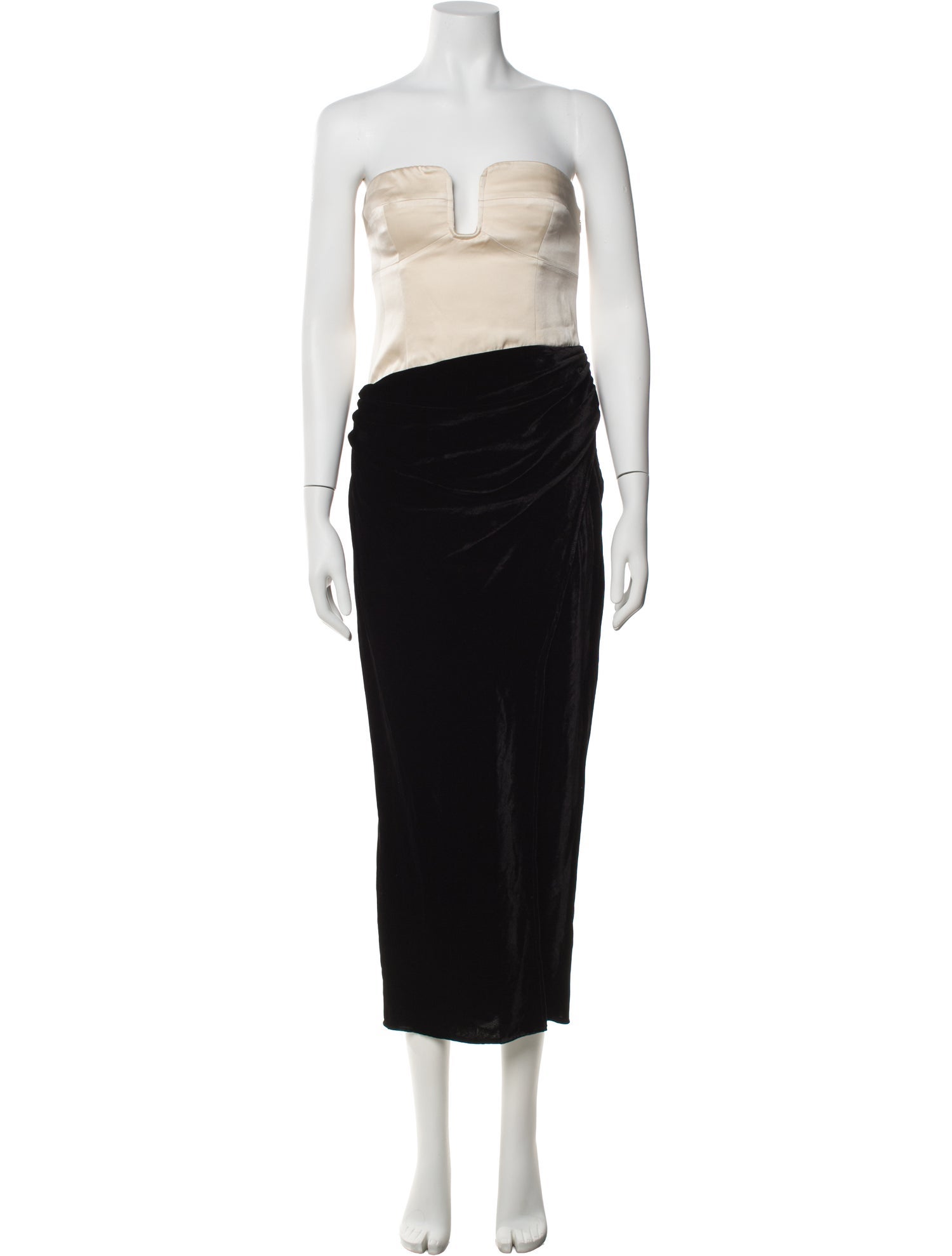 Reformation Strapless Midi Length Dress