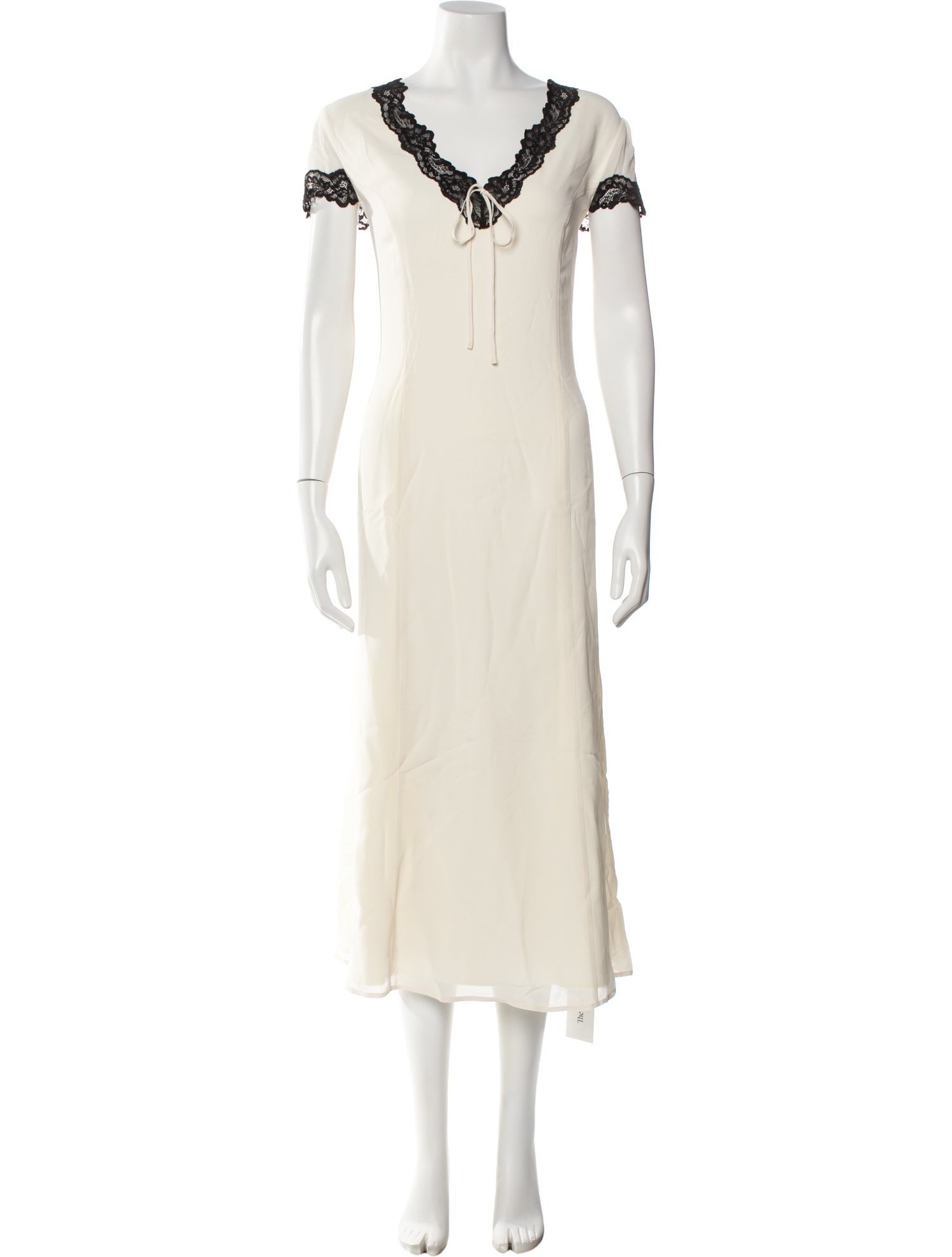 Reformation V-Neck Long Dress