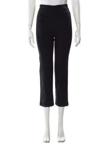 Pre-owned Reformation Straight Leg Pants In Gray