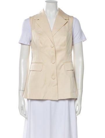 Pre-owned Reformation Linen Vest In Neutral