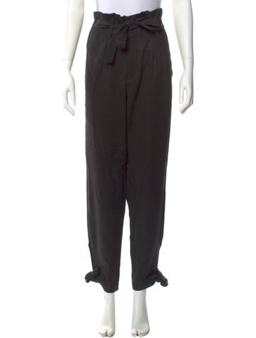 Pre-owned Reformation Straight Leg Pants In Gray