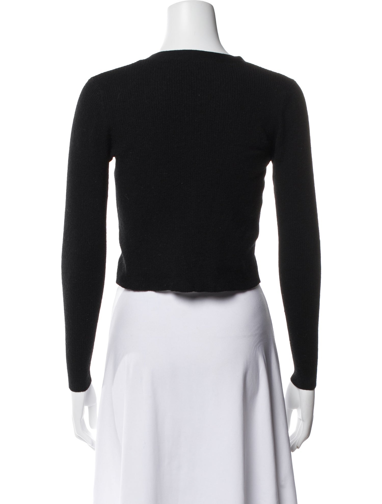 Reformation Merino Wool V-Neck Button-Up Top