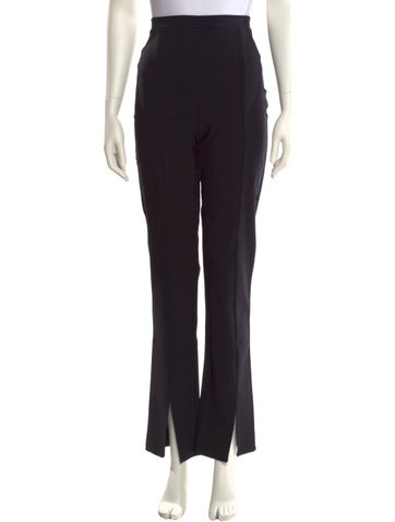 Pre-owned Reformation Straight Leg Pants In Black