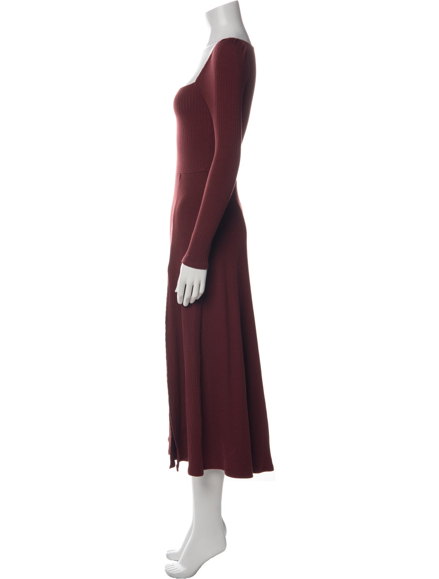 Reformation Square Neckline Midi Length Dress