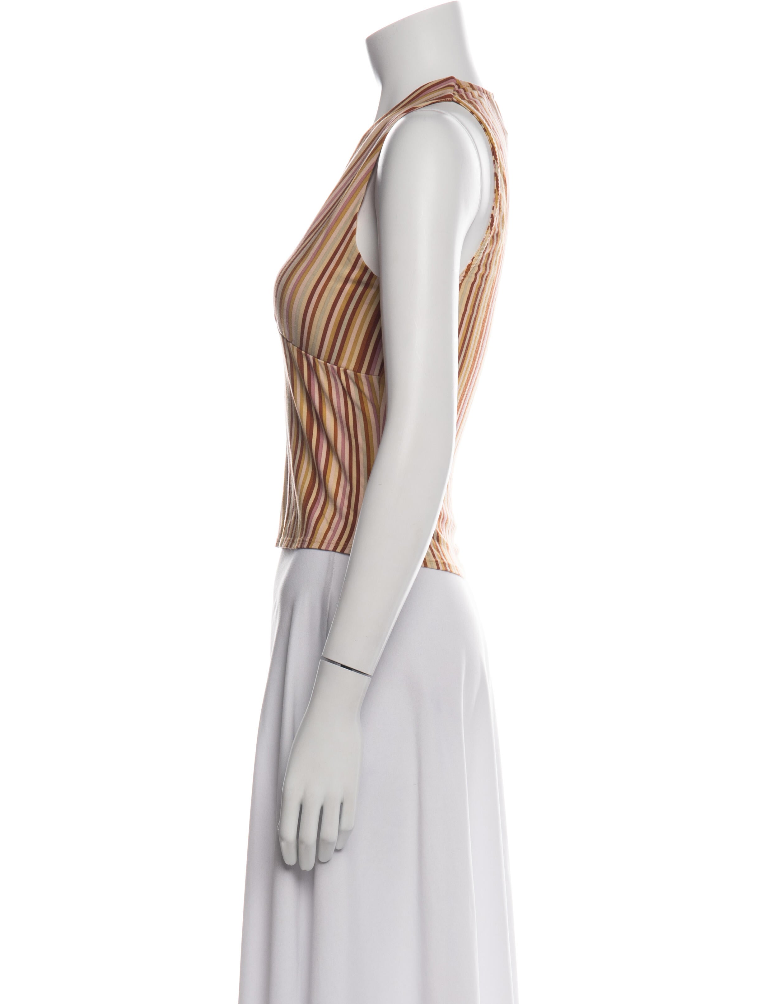 Reformation Striped Halterneck Top