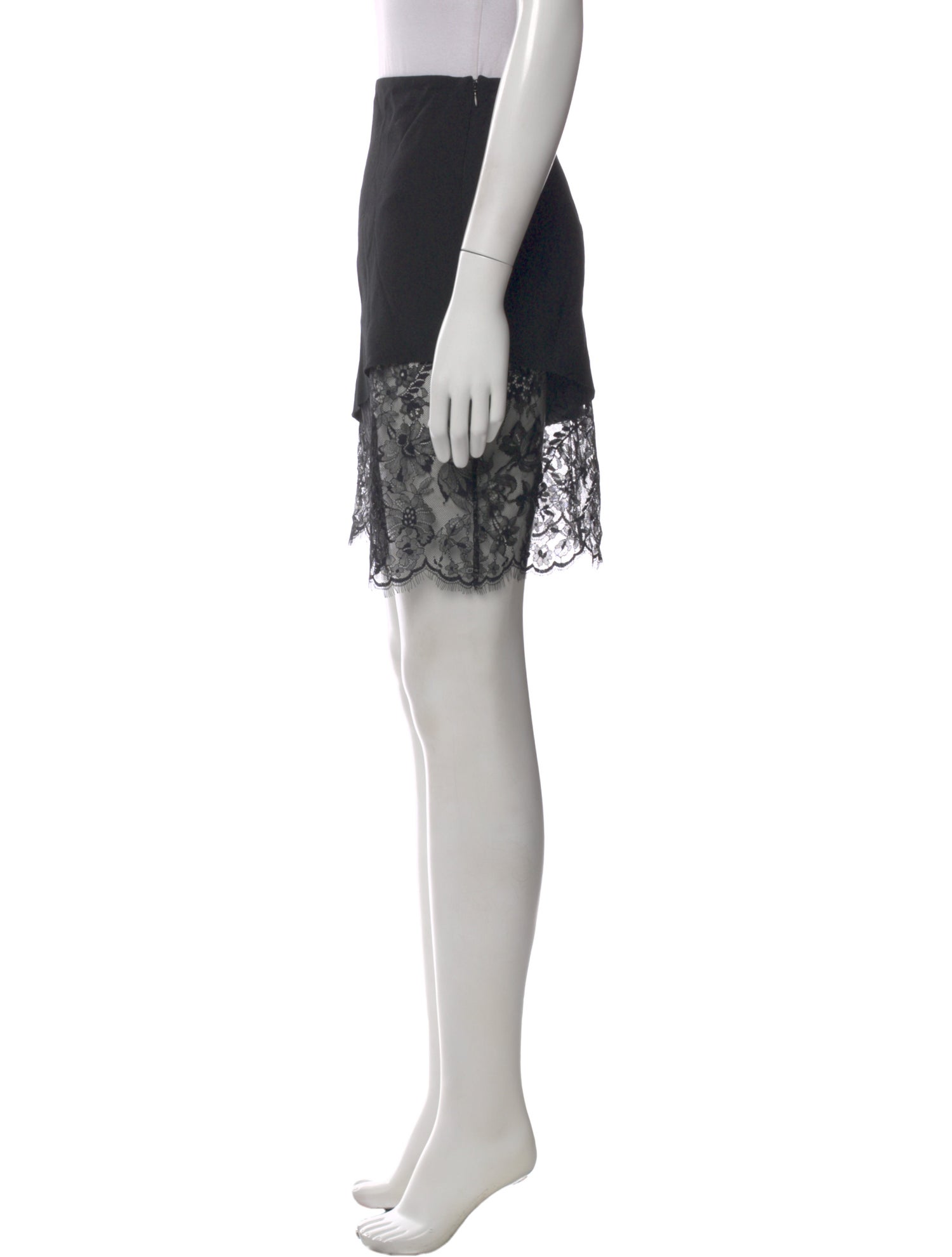 Reformation Lace Pattern Mini Skirt
