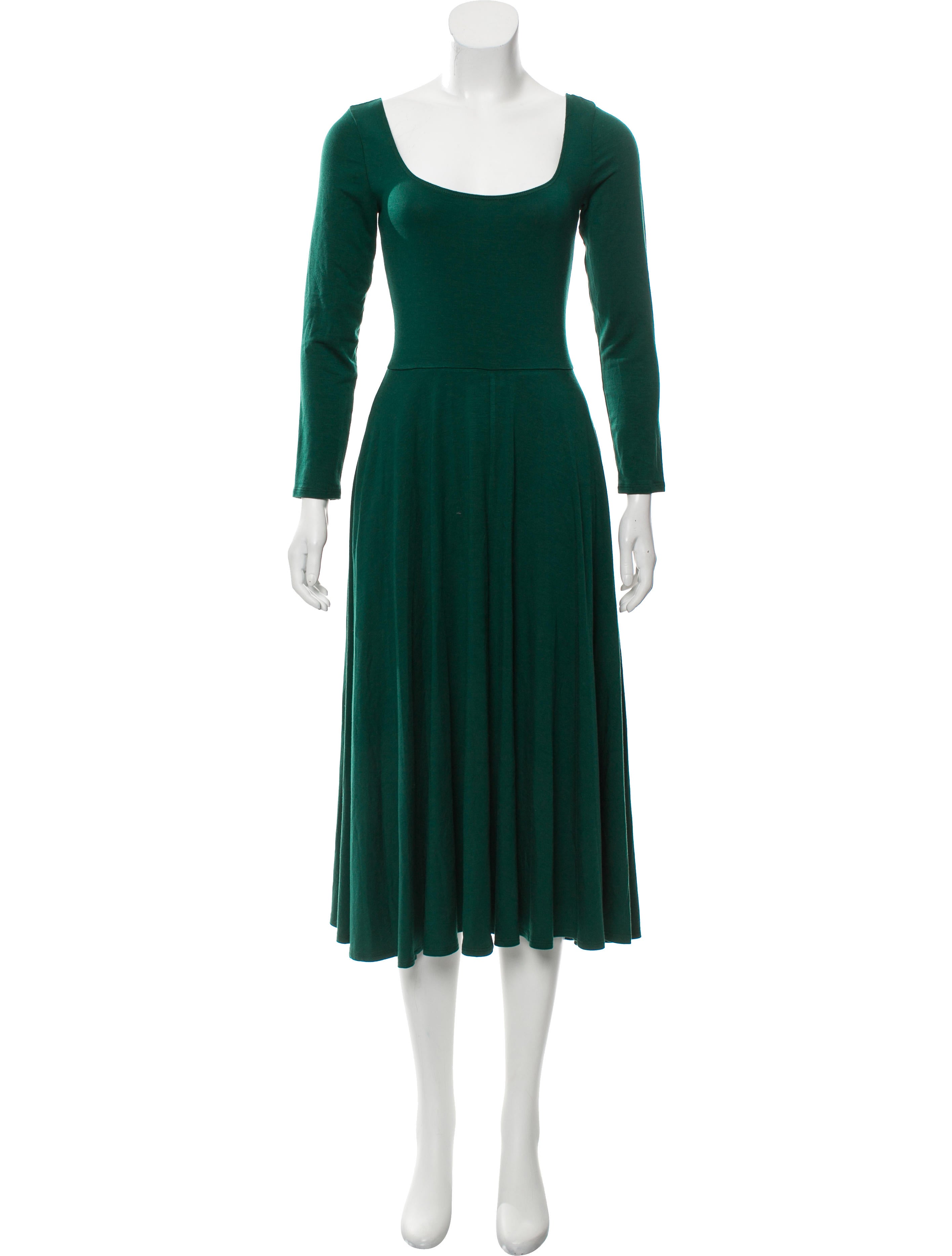 Reformation Lilian Midi Dress - Green Dresses, Clothing - WRFMN37664 | The  RealReal