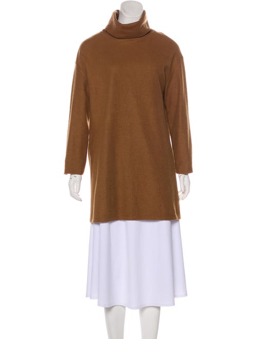 Reformation Long Sleeve Knit Turtleneck Brown