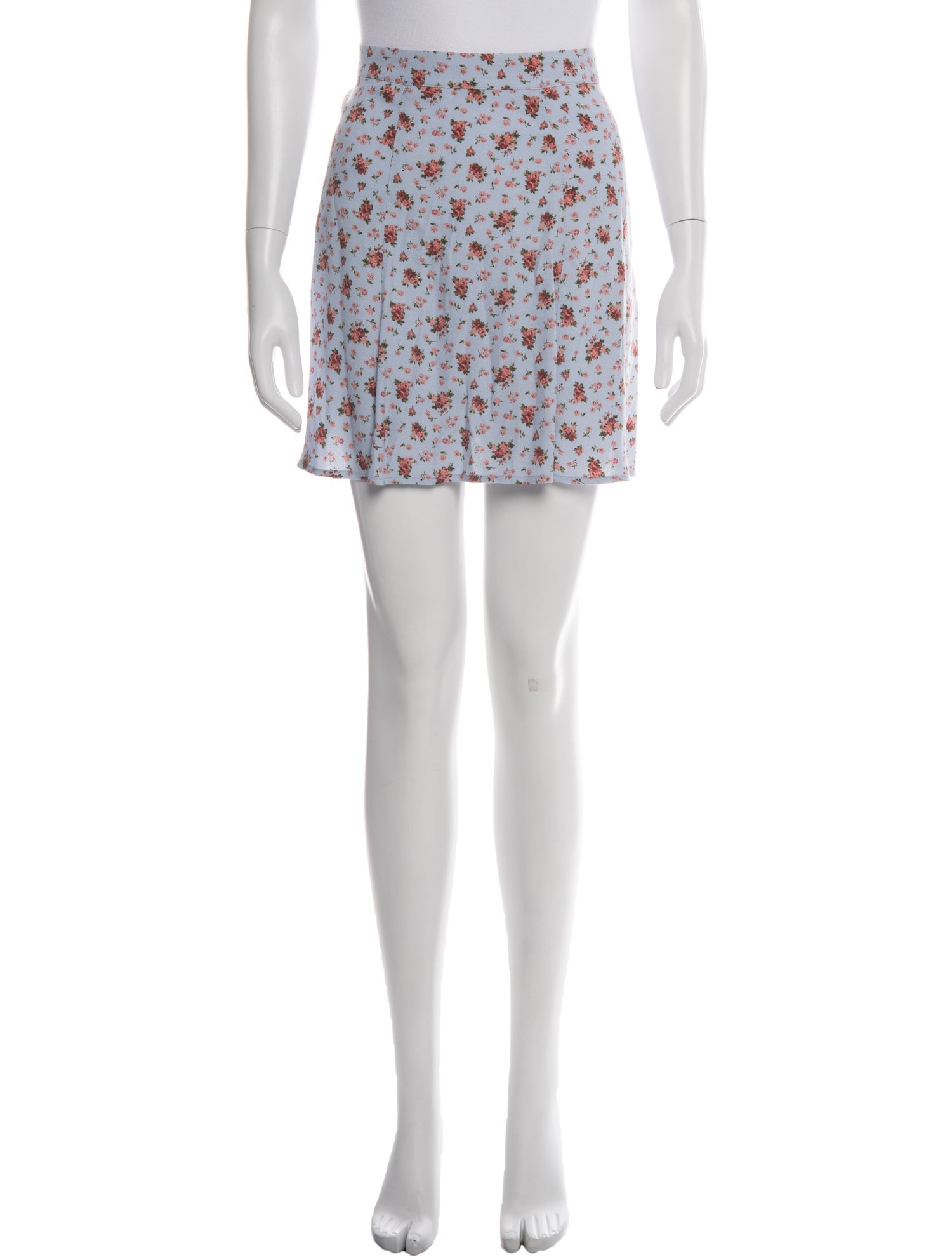 Reformation Floral Print Mini Skirt