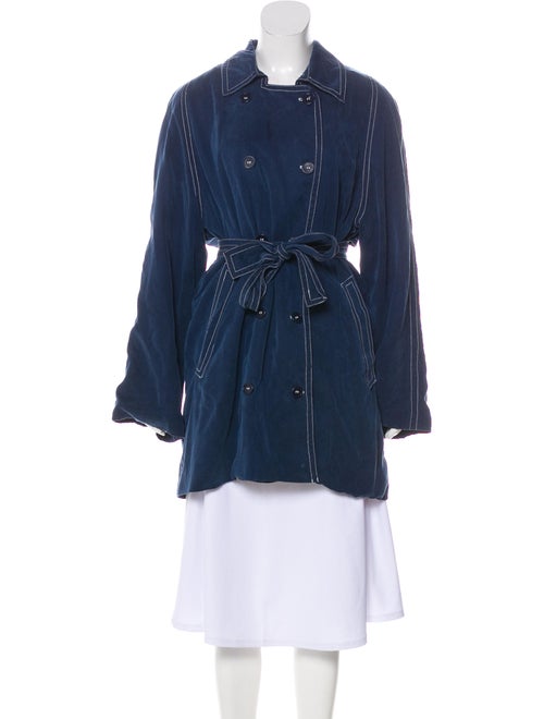 Reformation Trench Coat Blue