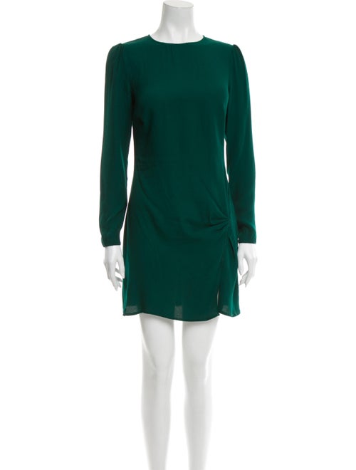 Reformation Crew Neck Mini Dress Green