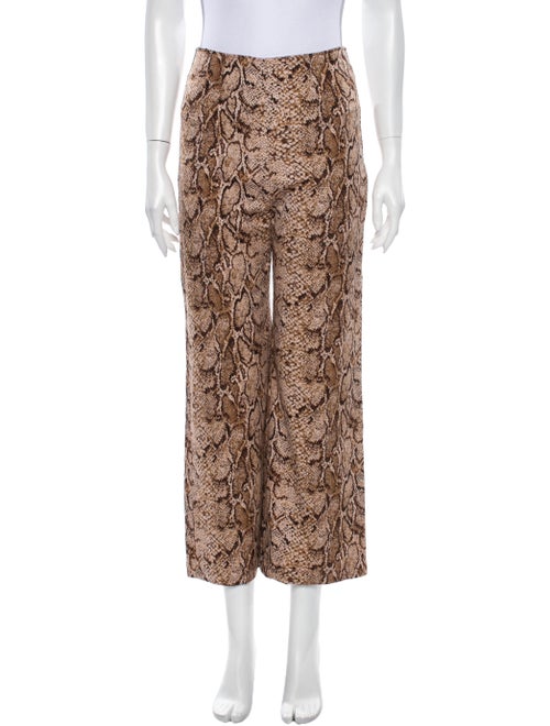 Reformation Animal Print Wide Leg Pants