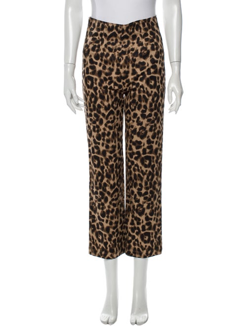 Reformation Animal Print Straight Leg Pants
