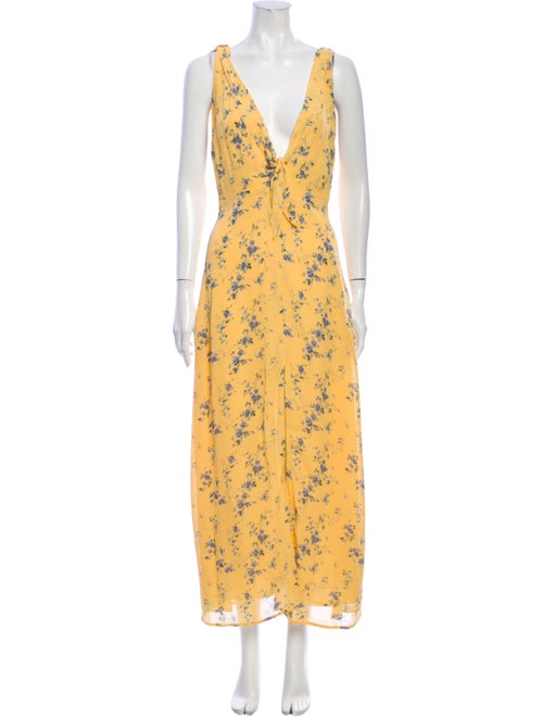 Reformation Harper Long Dress Yellow
