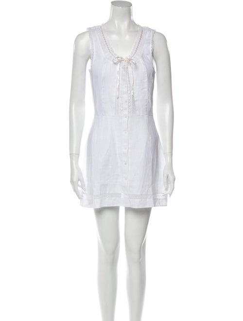 Reformation Linen Mini Dress w/ Tags White