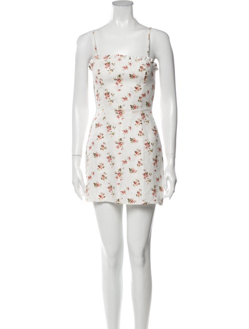 Reformation Linen Mini Dress White