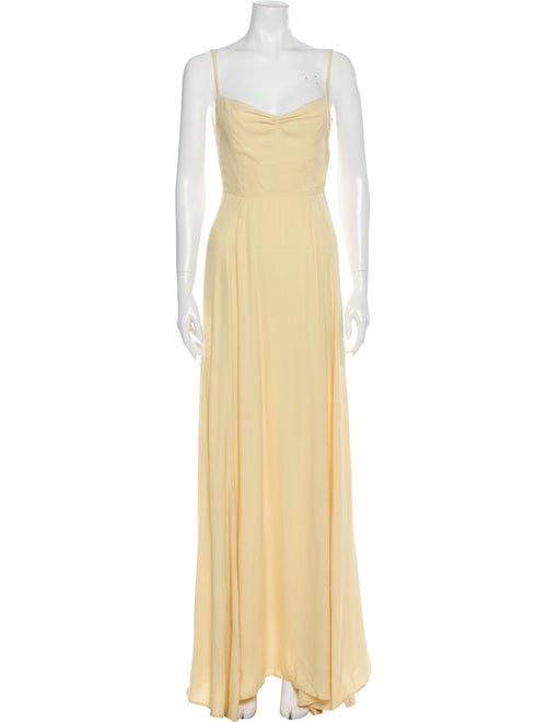 Reformation Thistle Long Dress Yellow