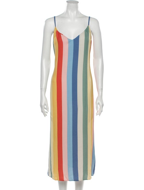 Reformation Striped Long Dress
