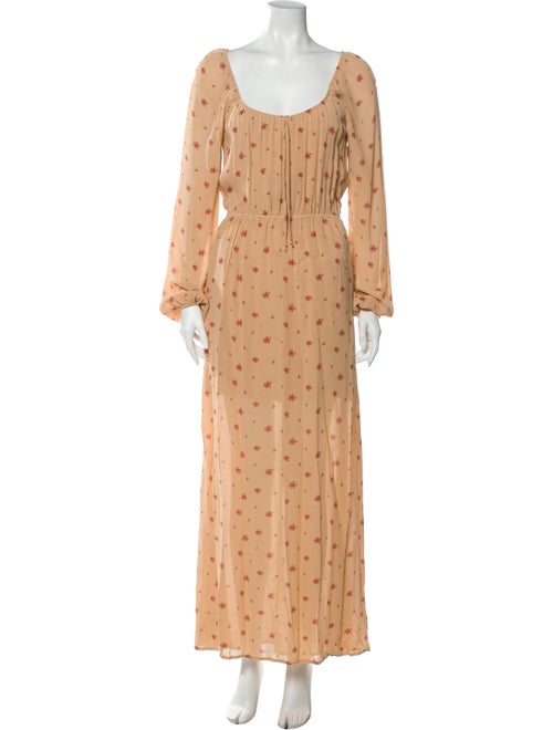 Reformation Augusta Dress Long Dress w/ Tags Brown