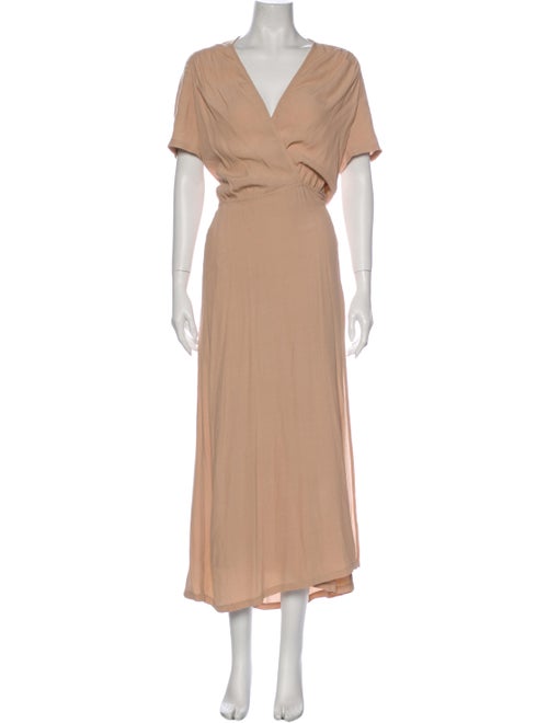 Reformation V-Neck Long Dress