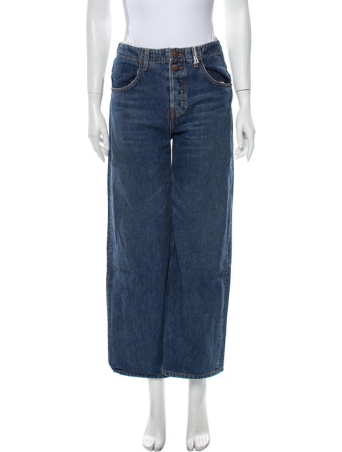 Reformation High-Rise Wide Leg Jeans Blue