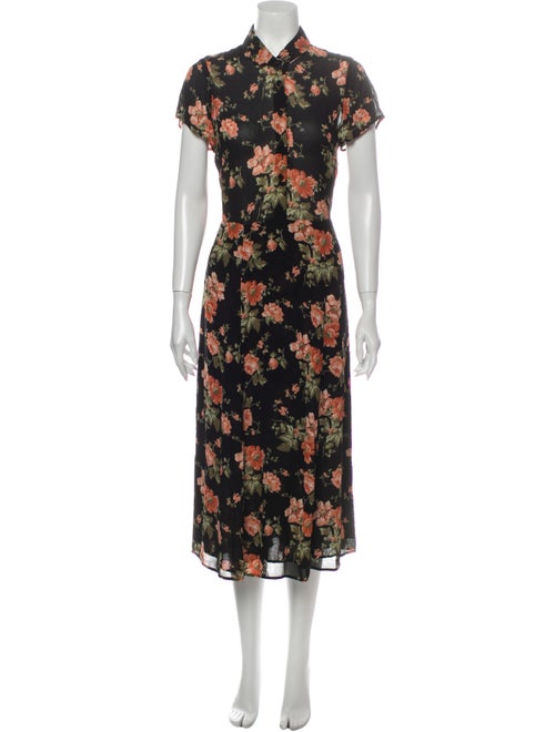 Reformation Floral Print Long Dress