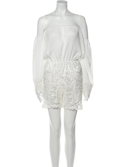 Reformation Strapless Romper White