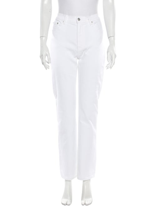 Reformation High-Rise Straight Leg Jeans White