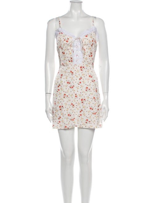 Reformation Reid Mini Dress White