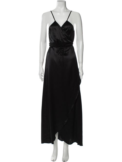 Reformation Getty Long Dress Black