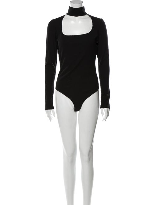 Reformation Turtleneck Long Sleeve Bodysuit Black