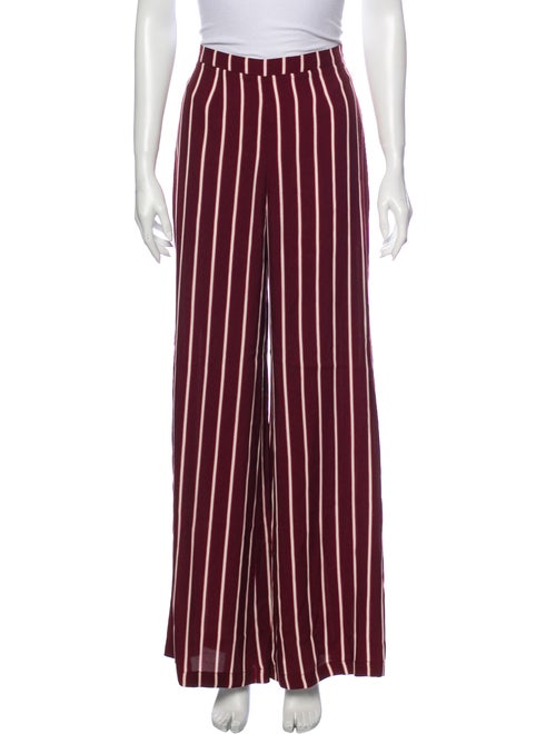 Reformation Striped Wide Leg Pants Orange