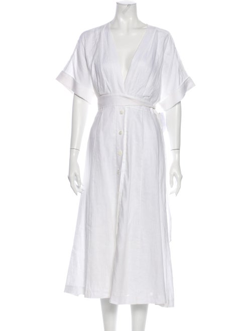 Reformation Linen Long Dress w/ Tags White