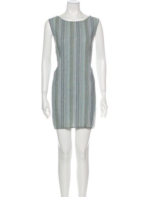 Reformation Printed Mini Dress Green