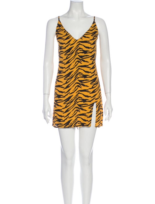Reformation Animal Print Mini Dress
