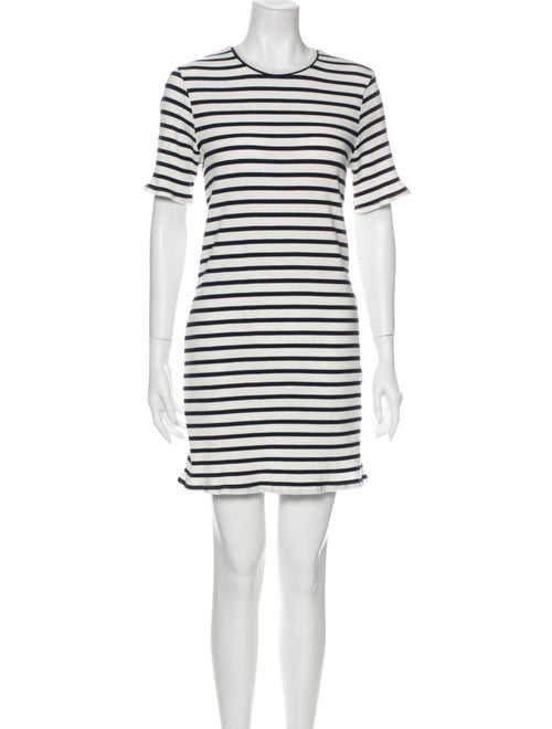 Reformation Striped Mini Dress White